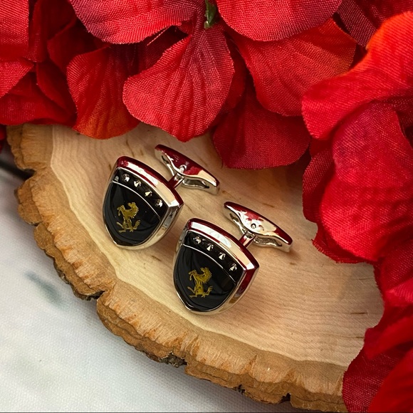 Stallion Horse Ferrari Inspired Cufflinks - Picture 8 of 15